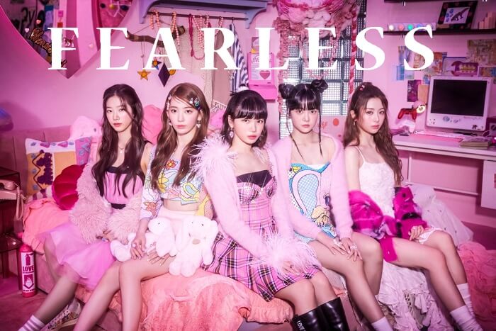 LE SSERAFIM Pulled Off A Pink Cute Look in FEARLESS Japanese Single ...